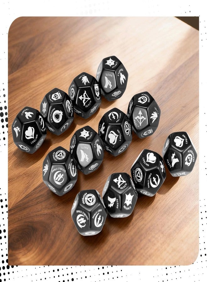Kiiransr 12 Pieces D12 Large Keyword Counters Dice for Magic The Gathering, MTG, Card Games Accessories - Image 5
